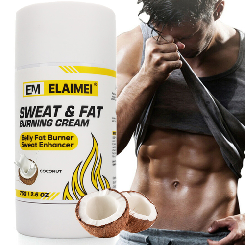 Elaimei Hot Sweat Cream Body Slimming Weight Loss Enhancer Fat Burning Gel Anti Cellulite Massage Firming Shape Waist Abdomen Smooth 75g