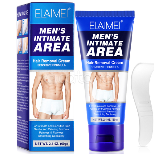 Elaimei Body Hair Removal Cream for Men Underarm Legs Chest Intimate Painless Depilatory