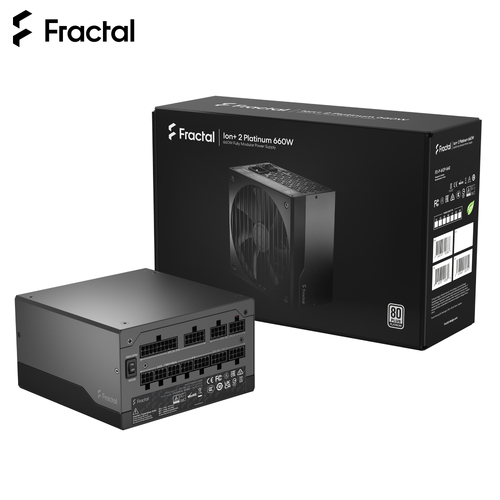 660W Computer Power Supply Fractal Design Ion+ 2 Platinum ATX Black FD-P-IA2P-660