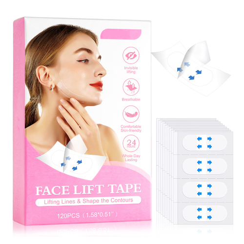 Lovelys Neck Chin Lifting Facelift Tape Eye Lift V Shape Wrinkle Sticker Thin Invisible, 120pcs