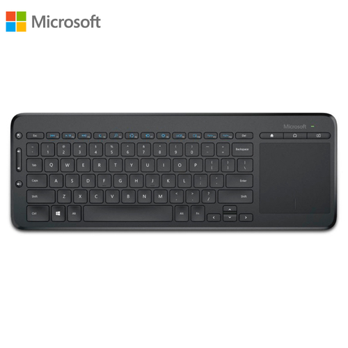 Media Wireless USB Keyboard Multi-Touch Pad Microsoft Black N9Z-00028