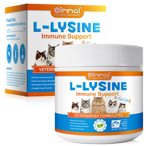 Oimmal Food Supplement Powder for Cat L-Lysine Immune Health Support