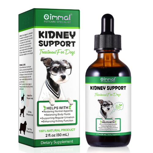 Oimmal Natural Kidney Support Urinary Tract Drops for Dogs Immune Energy Renal Wellness, 60ml