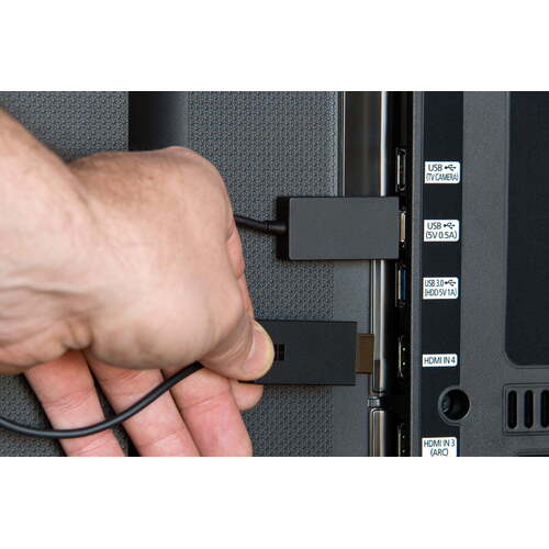 Wireless Display Adapter V2 Wi-Fi Miracast Microsoft HDMI Male to USB Male Black P3Q-00016
