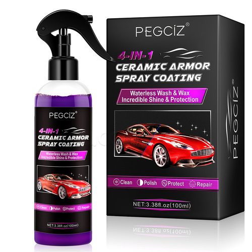 4in1 Car Ceramic Armor Spray Coating - Shine Quick, Coat Wax Spray, Waterless, Polish