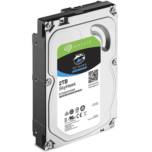 Seagate Skyhawk 2TB Surveillance Hard SATA 6Gb/s 64MB Cache 3.5" Internal Drive ST2000VX008