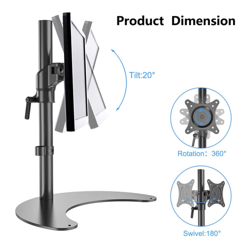 Single Monitor Stand Arm Desk Mount Screen Display LED LCD TV Holder Bracket