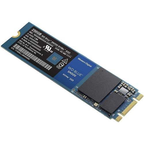 SSD Drive 250GB Blue SN500 M.2 PCIe NVMe WD WDS250G1B0C